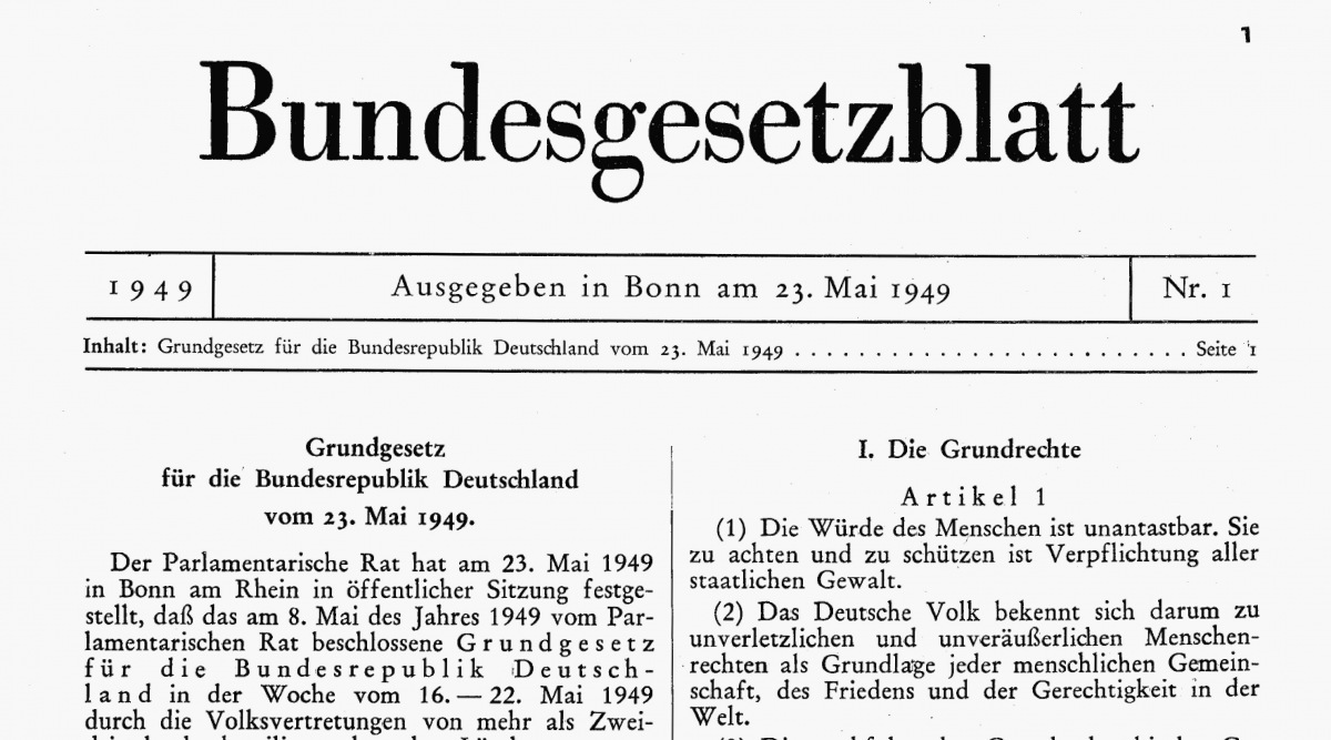 70. Geburtstag des Grundgesetzes – Beitrag der Heimatvertriebenen zeugt von Weitblick und Willen zur europäischen Aussöhnung